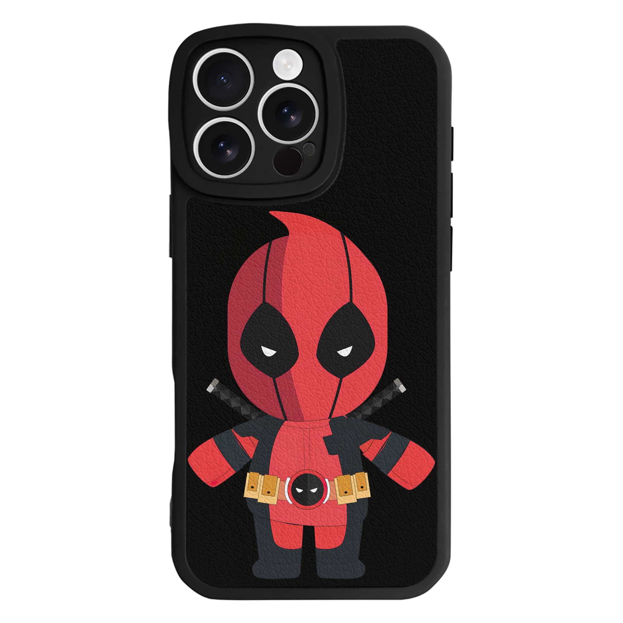 （画像用） Deadpool デッドプール 【iPhone 16シリーズ対応】シリコンスマホケース（レザー調） 材質：シリコン
